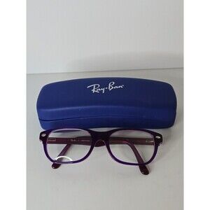 Ray-Ban RB1555 3666 Purple Pink Rectangle Kids Eyeglasses 48mm